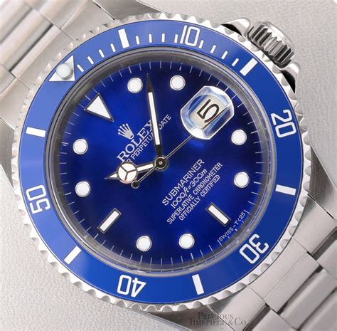 blue faced rolex submariner with date|rolex submariner blue price new.